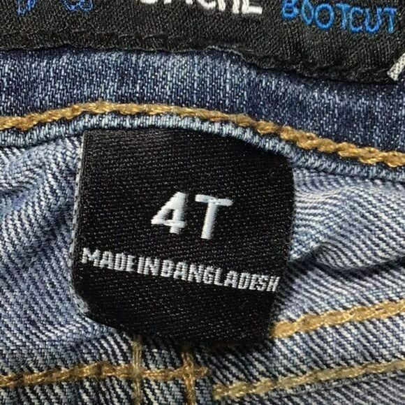 Jordache Toddler Bootcut Jeans 4T Dark Wash - Picture 6 of 11